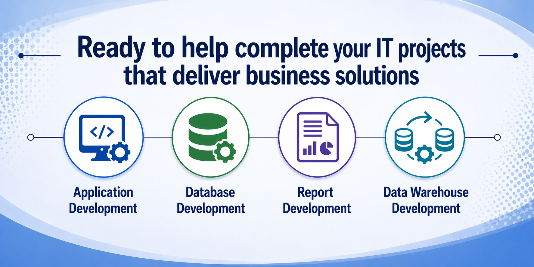 Ready to help complete your IT projects that deliver business solutions