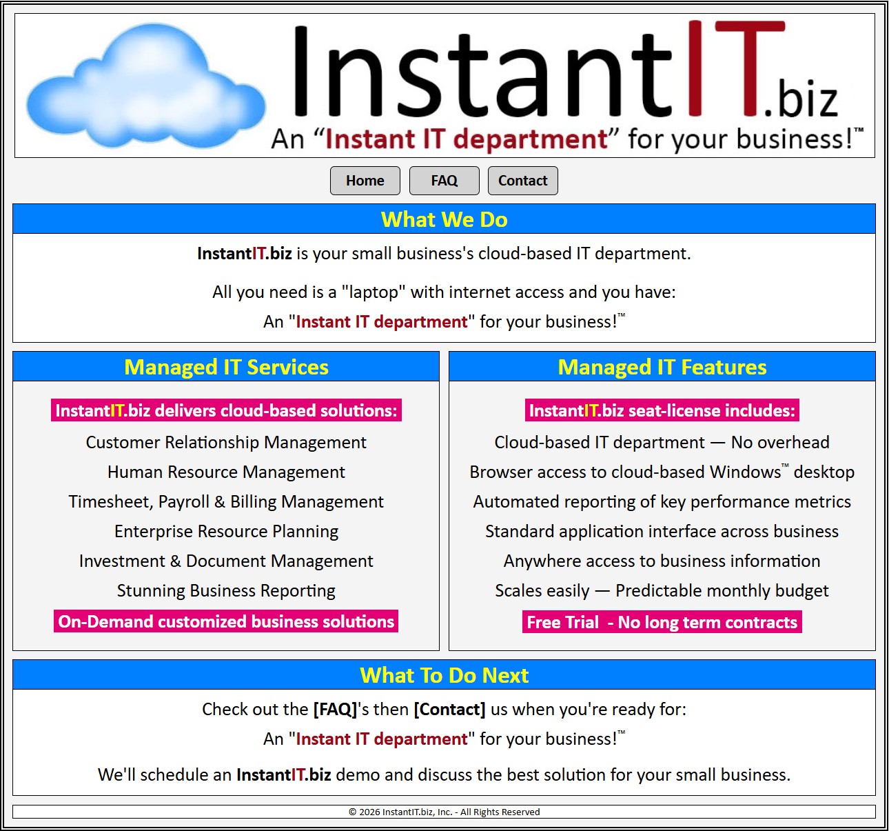 InstantIT.biz™ - Approved Vendor